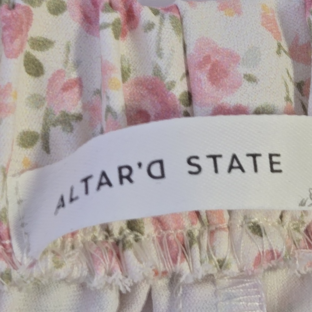 Alter'd State Pink Floral Midi Skirt Size‎ S Spring Cottagecore Coquette Boho - Picture 6 of 11